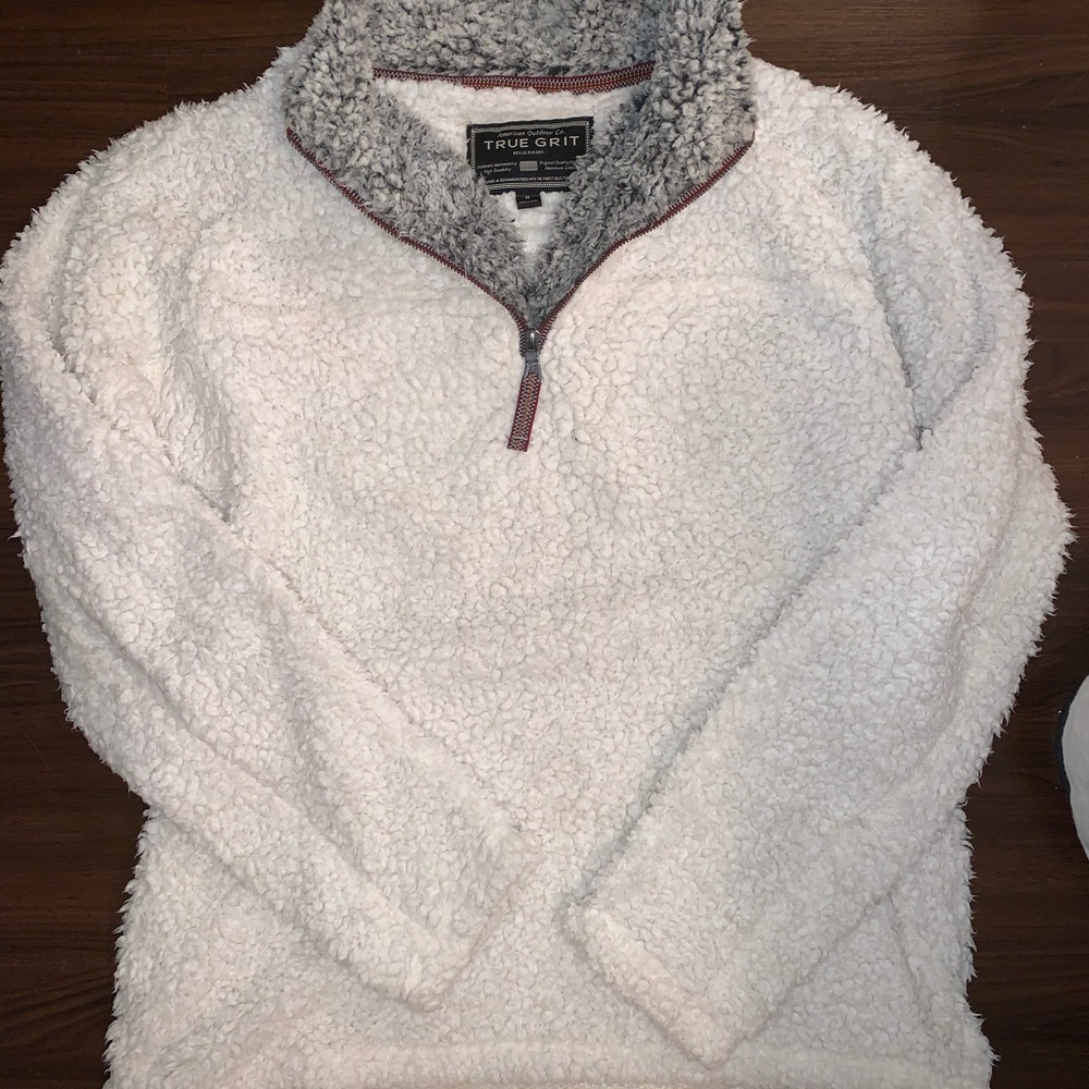 White True Grit Quarter Zip